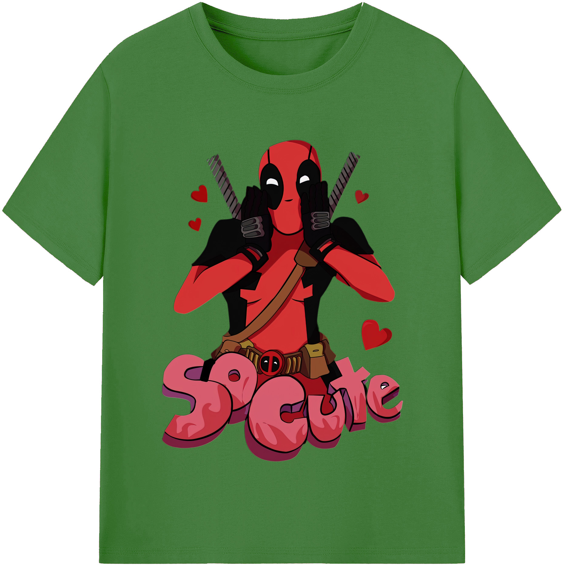 （画像用） Deadpool デッドプール レディースカジュアルプリントTシャツ（綿100％）